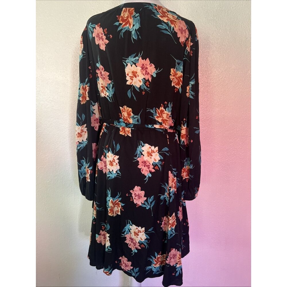 Torrid Black Floral Midi Dress - Picture 6 of 14